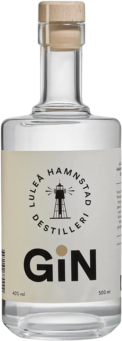 Luleå Hamnstad Gin flaska